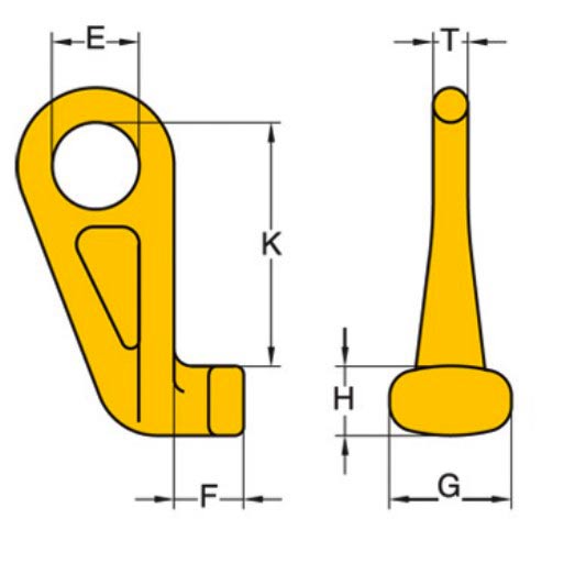 yoke container lug dimensions